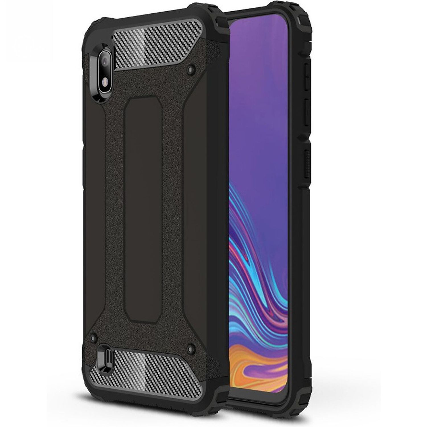 Husa Techsuit - Hybrid Armor - Samsung Galaxy A10 - Black fotografia produsului