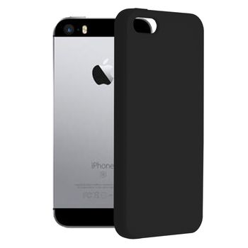 Husa premium techsuit - soft edge silicone - iphone 5 / 5s - black