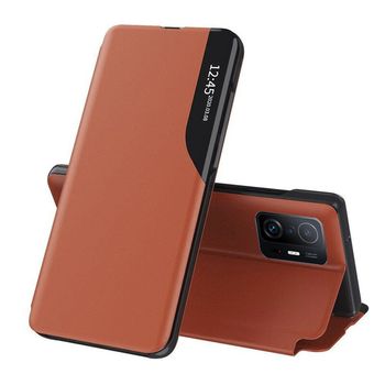 Husa tip carte techsuit - efold series - xiaomi 11t pro - orange