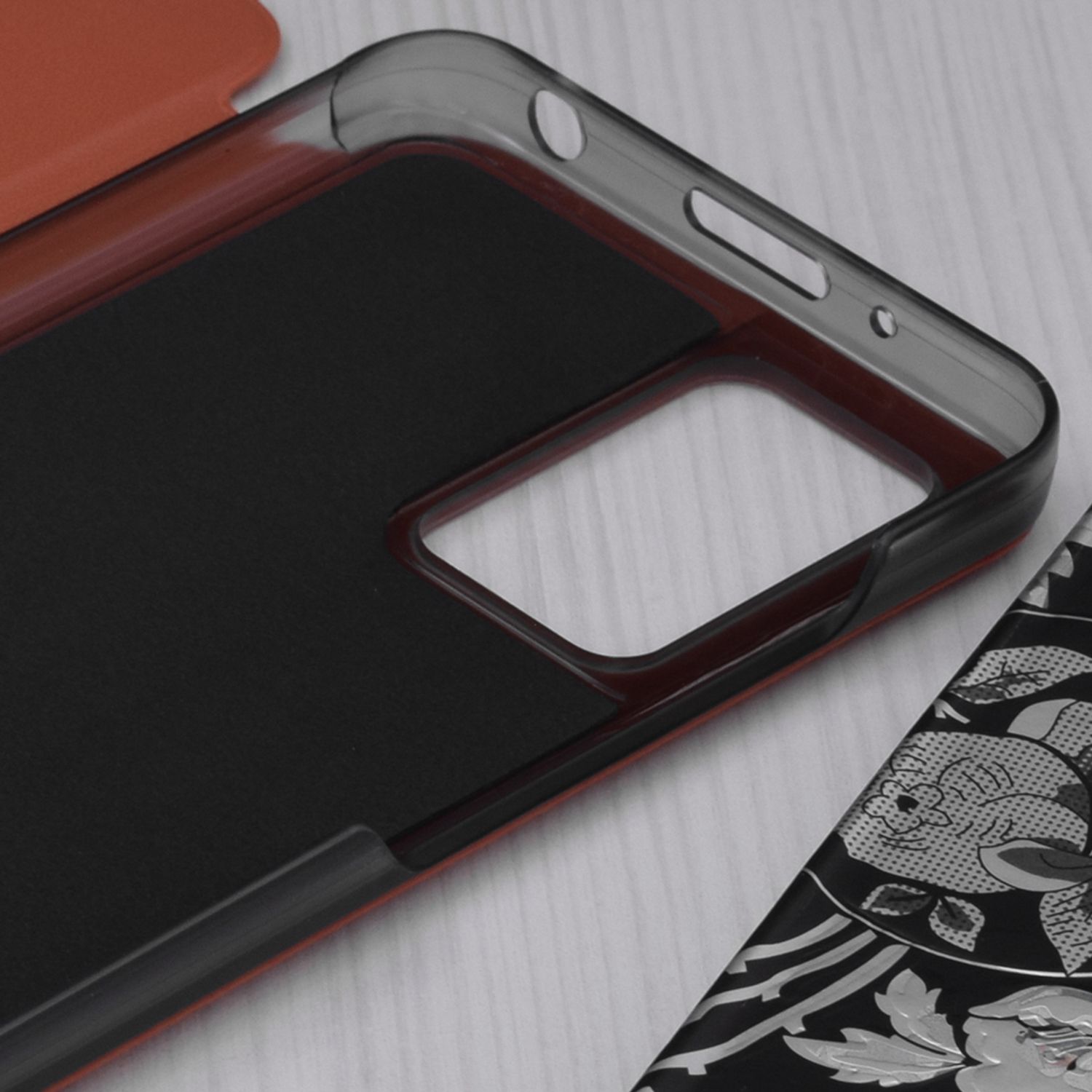 Husa tip carte Techsuit - eFold Series - Xiaomi Redmi 10 - Orange fotografia produsului View 3 L