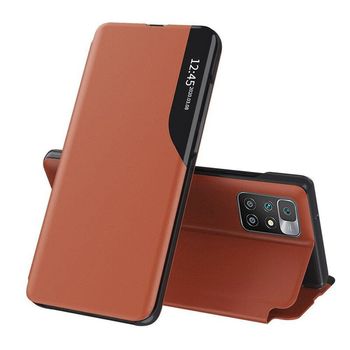Husa tip carte techsuit - efold series - xiaomi redmi 10 - orange