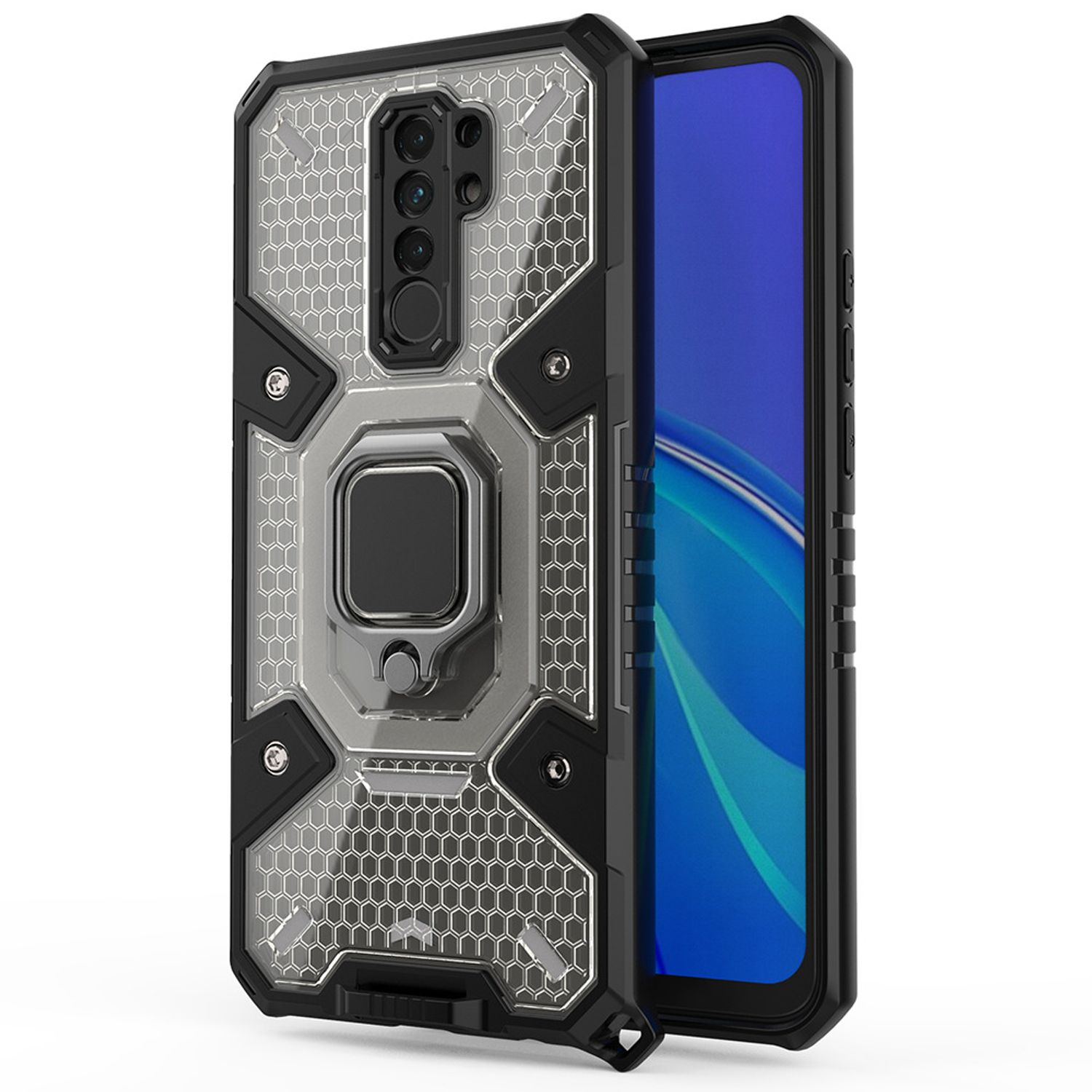 Husa Techsuit - Honeycomb Armor - Xiaomi Redmi 9 - negru fotografia produsului