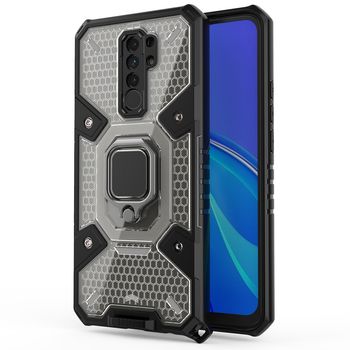 Husa techsuit - honeycomb armor - xiaomi redmi 9 - negru