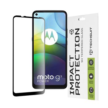 Folie sticla motorola moto g9 power,full cover, full glue glass, black