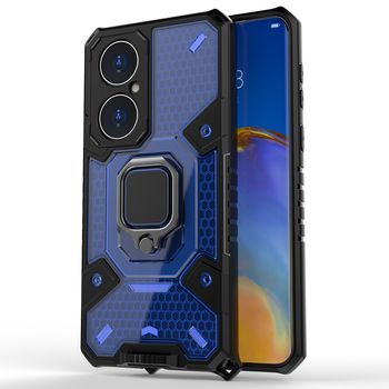 Husa techsuit - honeycomb armor - huawei p50 pro - albastru