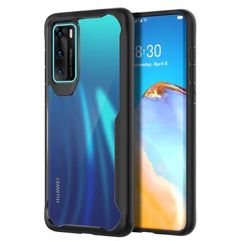 Husa premium techsuit - glaast series - huawei p40 - black