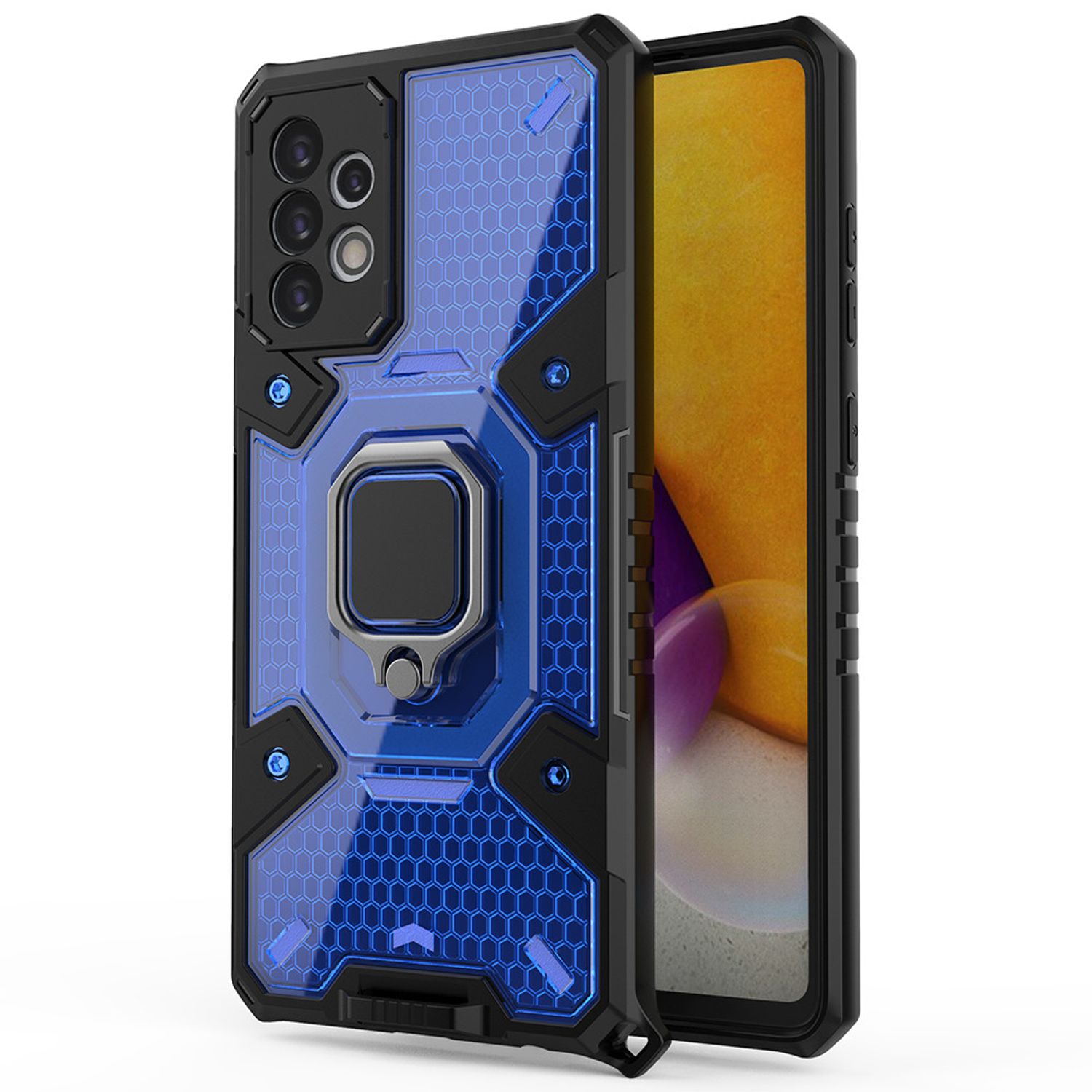 Husa Techsuit - Honeycomb Armor - Samsung Galaxy A72 5G - albastru fotografia produsului