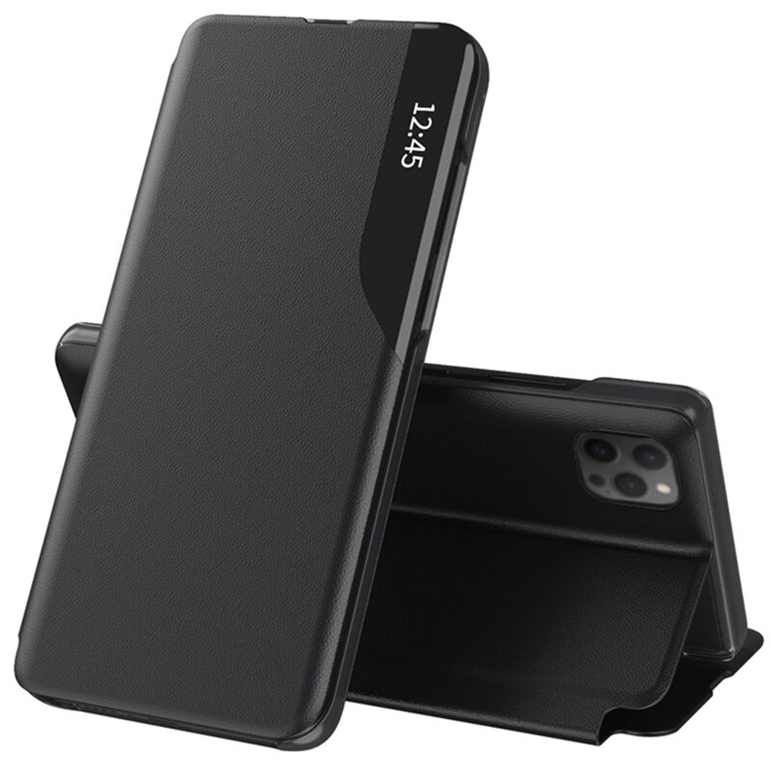 Husa tip carte Techsuit - eFold Series - iPhone 13 Pro - Black fotografia produsului
