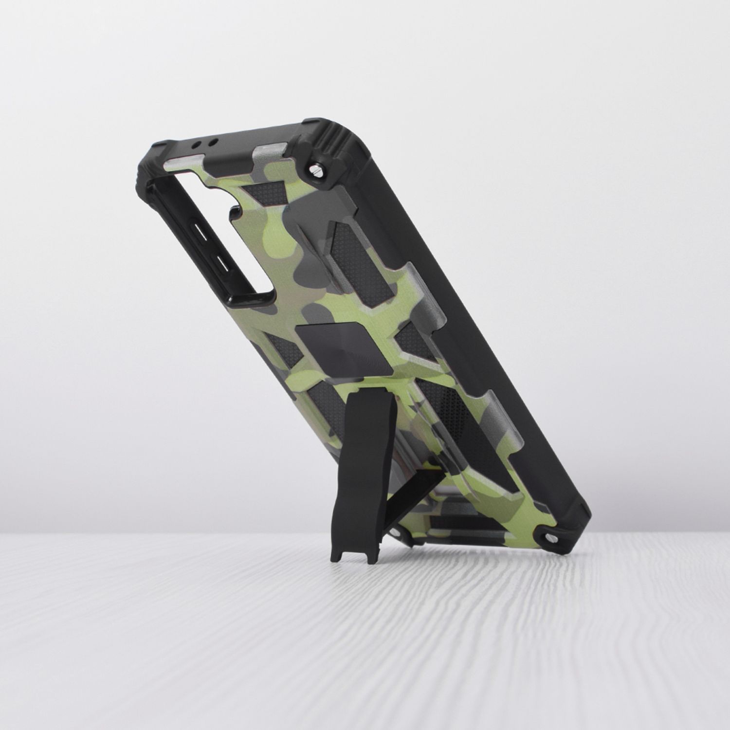 Husa antisoc Techsuit - Blazor Series - Samsung Galaxy S21 - Camo Lime fotografia produsului View 3 L