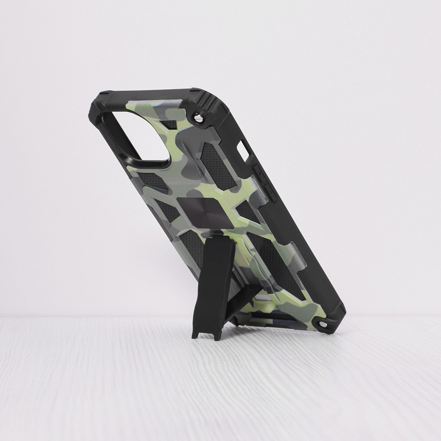 Husa antisoc Techsuit - Blazor Series - iPhone 13 - Camo Lime fotografia produsului View 3 L