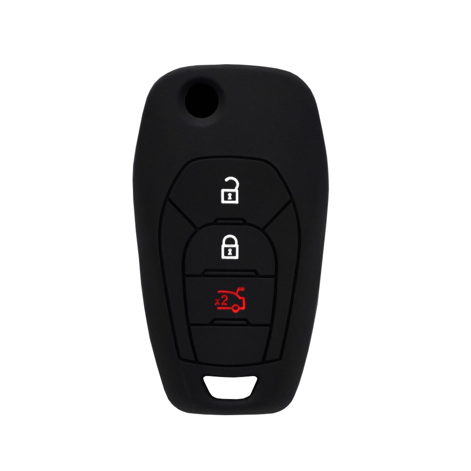 Husa din silicon pentru cheie auto Techsuit - Chevrolet Onix, Spark (1013.03) fotografia produsului