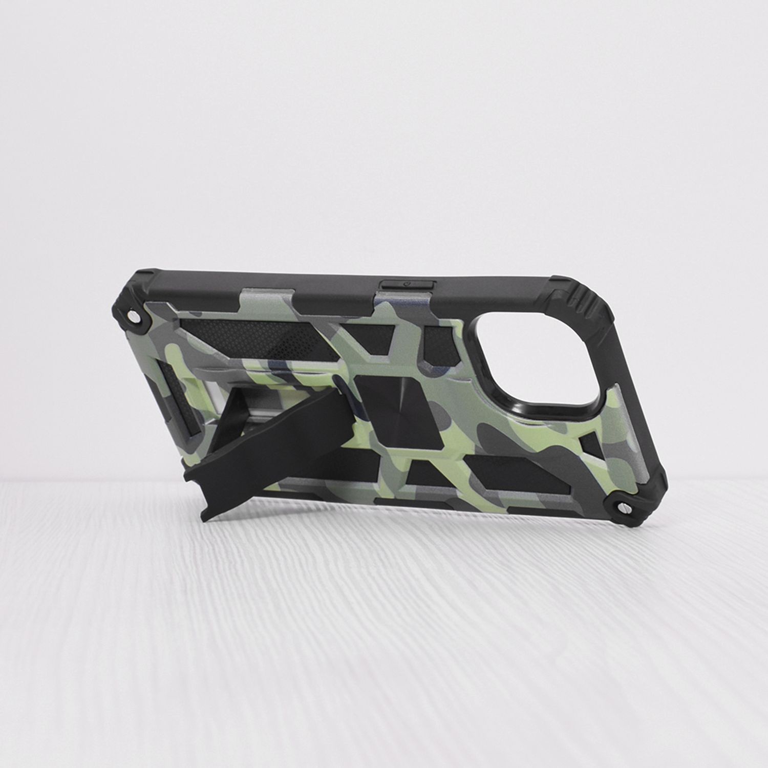 Husa antisoc Techsuit - Blazor Series - iPhone 13 - Camo Lime fotografia produsului View 2 L
