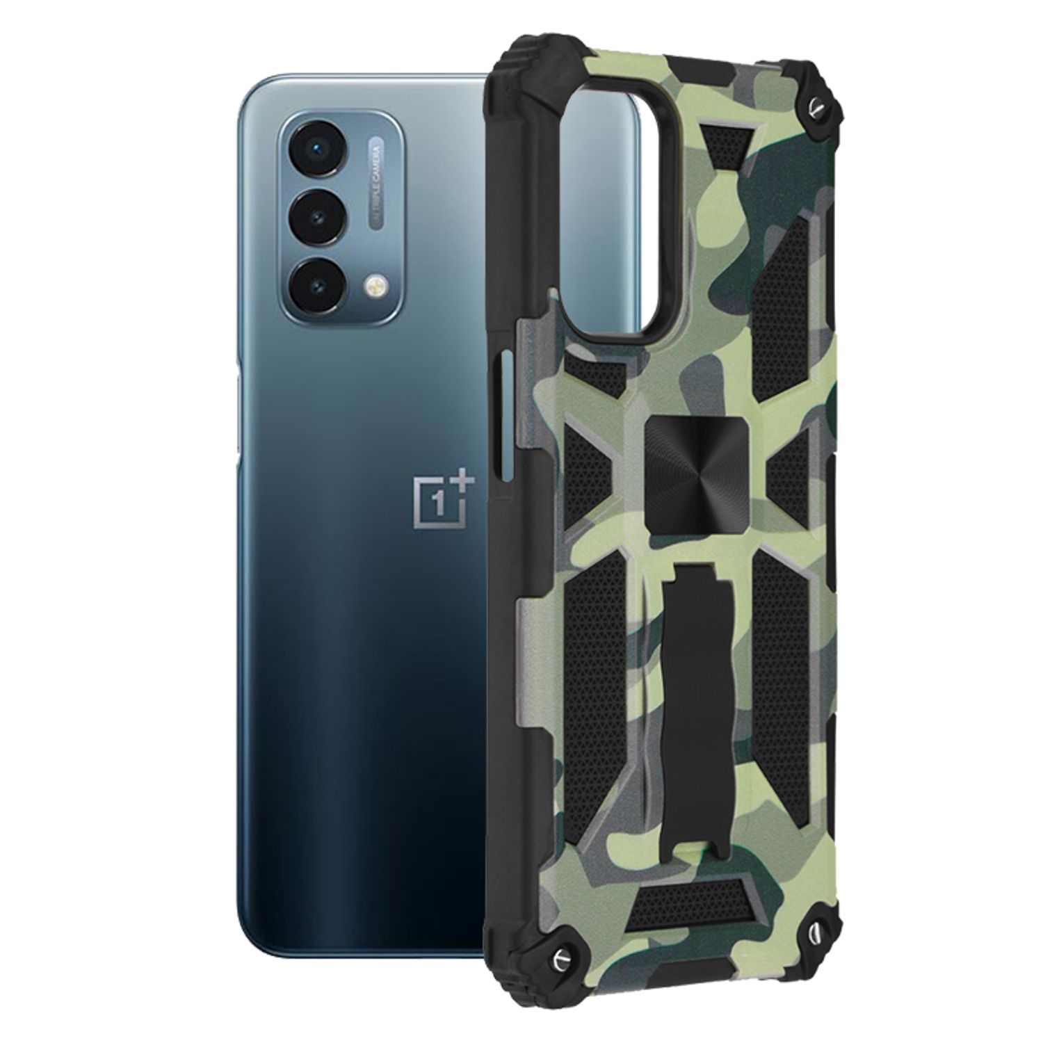 Husa antisoc Techsuit - Blazor Series - Oneplus Nord N200 5G - Camo Lime fotografia produsului