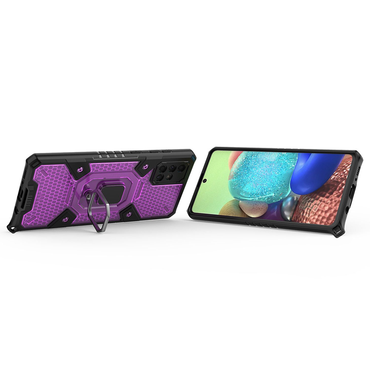 Husa Techsuit - Honeycomb Armor - Samsung Galaxy A71 - violet fotografia produsului View 2 L
