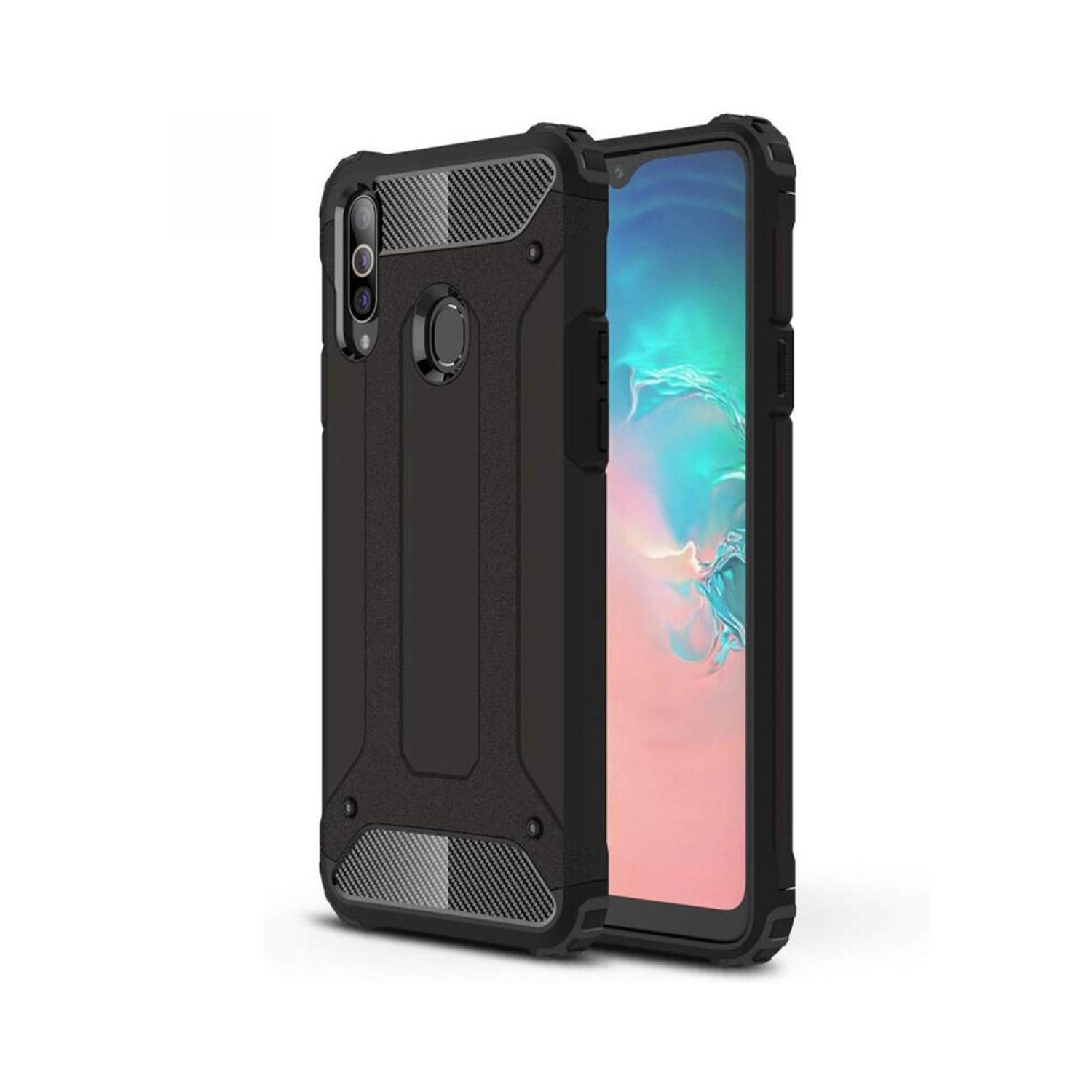 Husa Techsuit - Hybrid Armor - Samsung Galaxy A20s - Black fotografia produsului