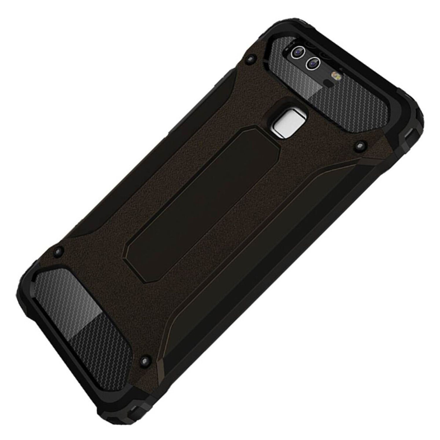 Husa Techsuit - Hybrid Armor - Huawei P9 Plus - Black fotografia produsului View 2 L