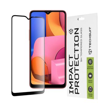 Folie sticla samsung galaxy a20s,full cover, full glue glass, black