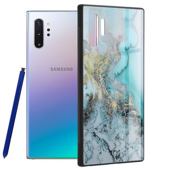 Husa cu spate din sticla techsuit - glaze series - samsung galaxy note 10 plus - blue ocean