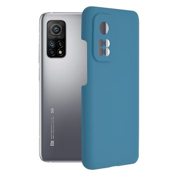 Husa premium techsuit - soft edge silicone - xiaomi mi 10t / mi 10t pro - denim blue