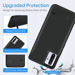 Husa cu acumulator Techsuit - Samsung Galaxy Note 10 Plus - 6000 mAh - Black fotografia produsului View 2 S