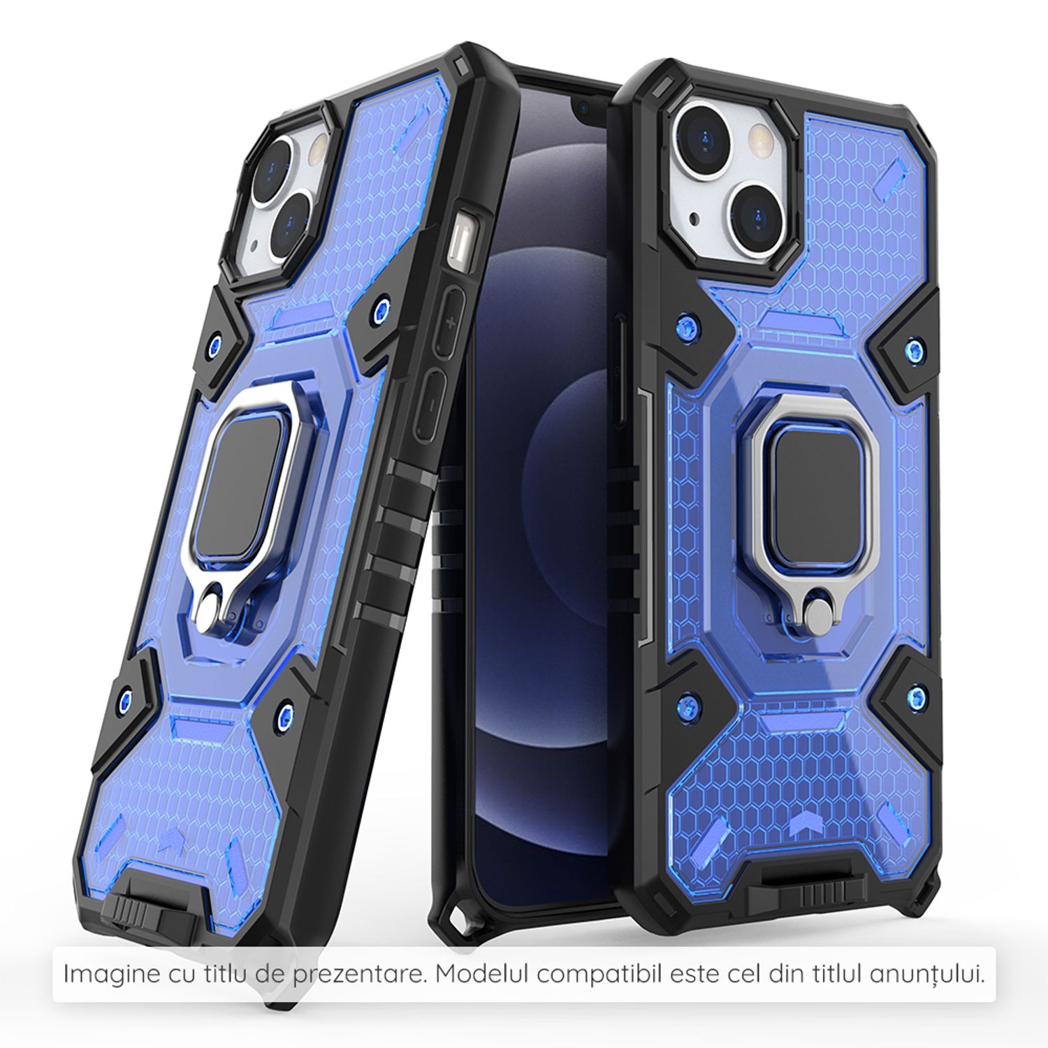 Husa Techsuit - Honeycomb Armor - Xiaomi Redmi Note 11 / Poco M4 Pro - albastru fotografia produsului