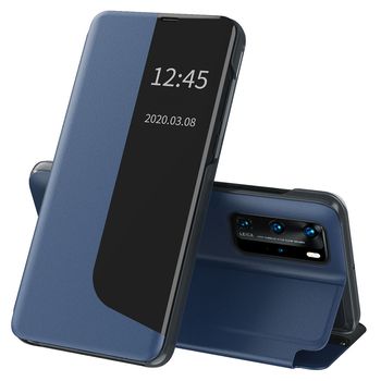 Husa tip carte techsuit - efold series - huawei p40 pro - dark blue