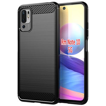 Husa techsuit - carbon silicone - xiaomi poco m3 pro 5g / 4g - black