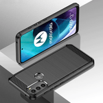 Husa Techsuit - Carbon Silicone - Motorola Moto G71 5G - Black fotografia produsului View 3 S
