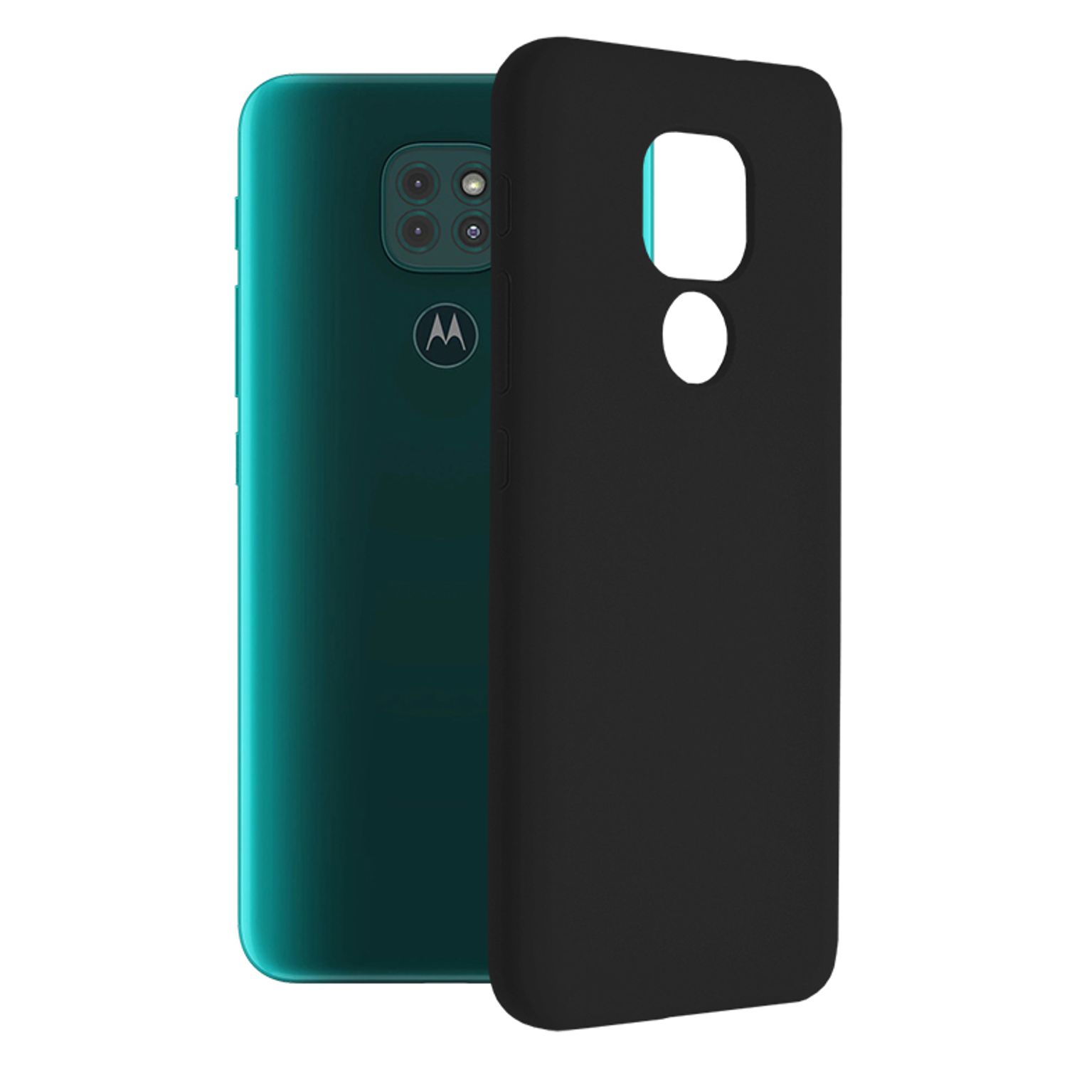 Husa premium Techsuit - Soft Edge Silicone - Motorola Moto G9 Play - Black fotografia produsului