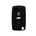 Husa din silicon pentru cheie auto Techsuit - Peugeot 207, Citroen C8 (1002.02) fotografia produsului