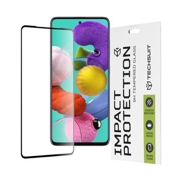 Folie sticla samsung galaxy a51,full cover, full glue glass, black