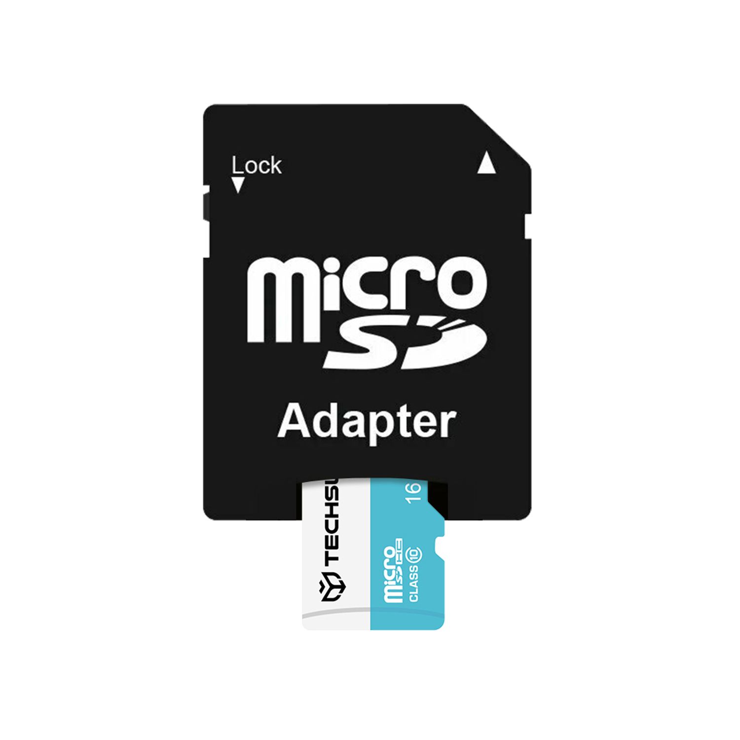 Card de memorie Techsuit - SDHC, 16 GB, Class 10 cu adaptor fotografia produsului View 3 L