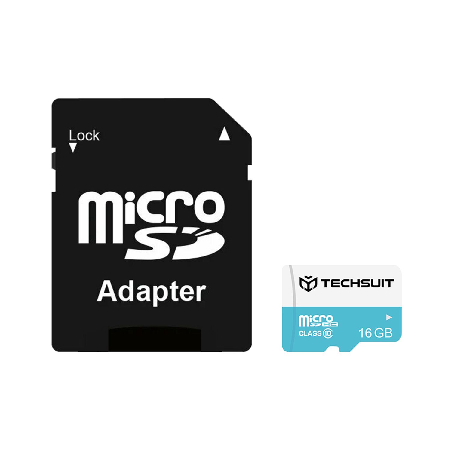 Card de memorie Techsuit - SDHC, 16 GB, Class 10 cu adaptor fotografia produsului