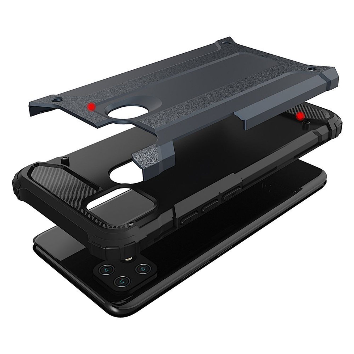 Husa Techsuit - Hybrid Armor - OPPO A15 / A15S - Black fotografia produsului View 2 L