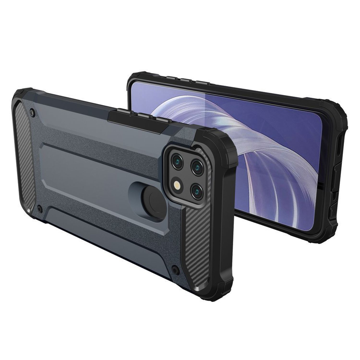 Husa Techsuit - Hybrid Armor - OPPO A15 / A15S - Black fotografia produsului View 3 L