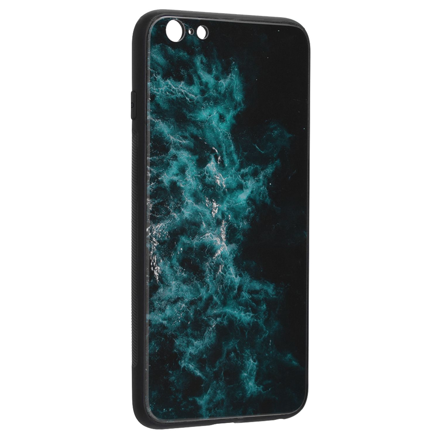 Husa cu spate din sticla Techsuit - Glaze Series - iPhone 6 Plus - Blue Nebula fotografia produsului View 2 L