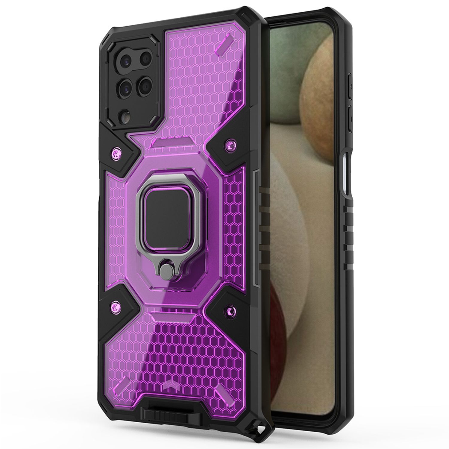 Husa Techsuit - Honeycomb Armor - Samsung Galaxy A12 - violet fotografia produsului