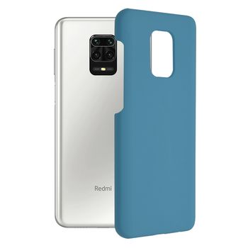 Husa premium techsuit - soft edge silicone - xiaomi redmi note 9s / note 9 pro / note 9 pro max - denim blue