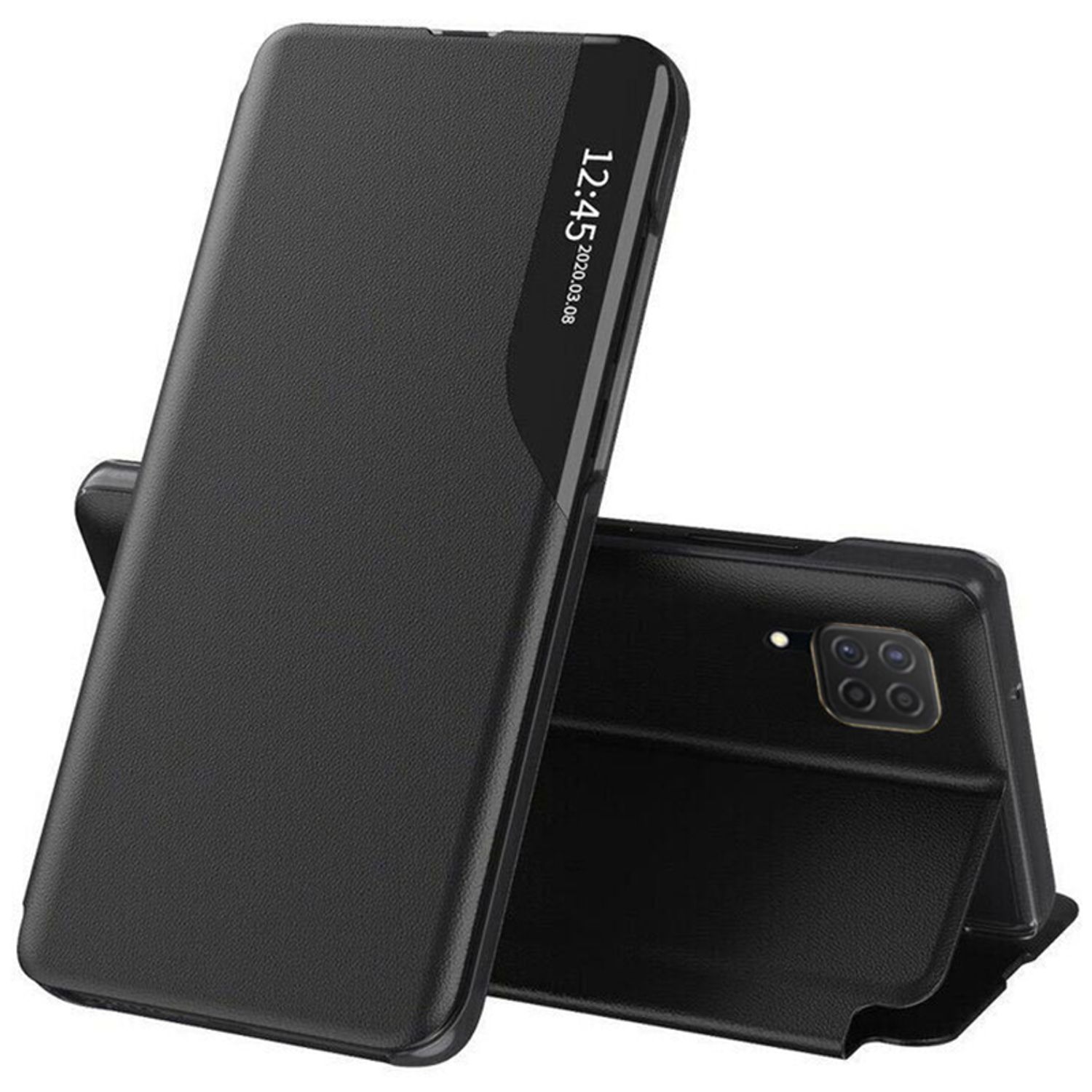 Husa tip carte Techsuit - eFold Series - Samsung Galaxy A22 4G - Black fotografia produsului