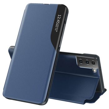 Husa tip carte techsuit - efold series - samsung galaxy s21 - dark blue
