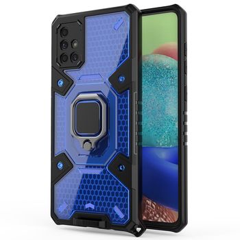 Husa techsuit - honeycomb armor - samsung galaxy a71 - albastru