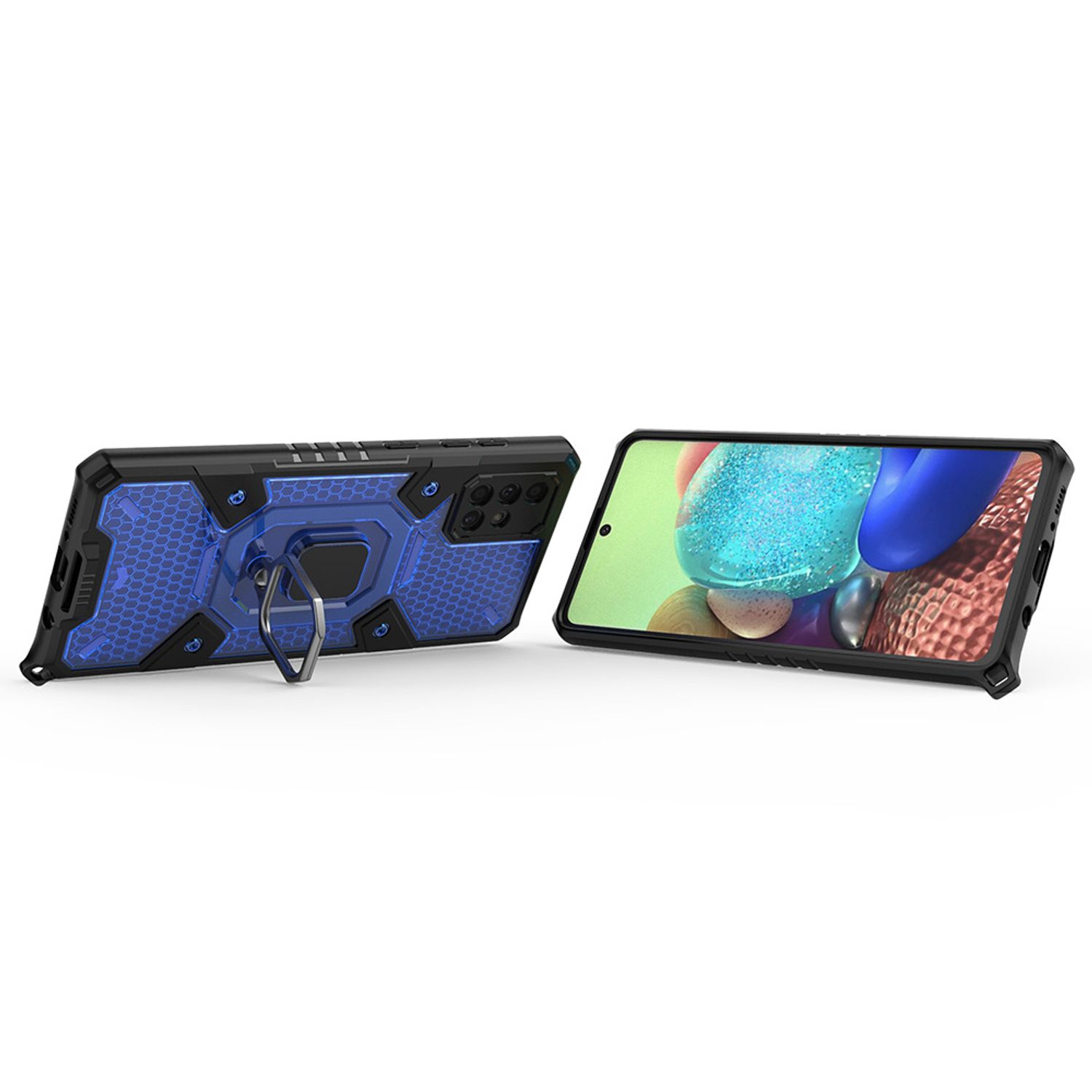 Husa Techsuit - Honeycomb Armor - Samsung Galaxy A71 - albastru fotografia produsului View 2 L