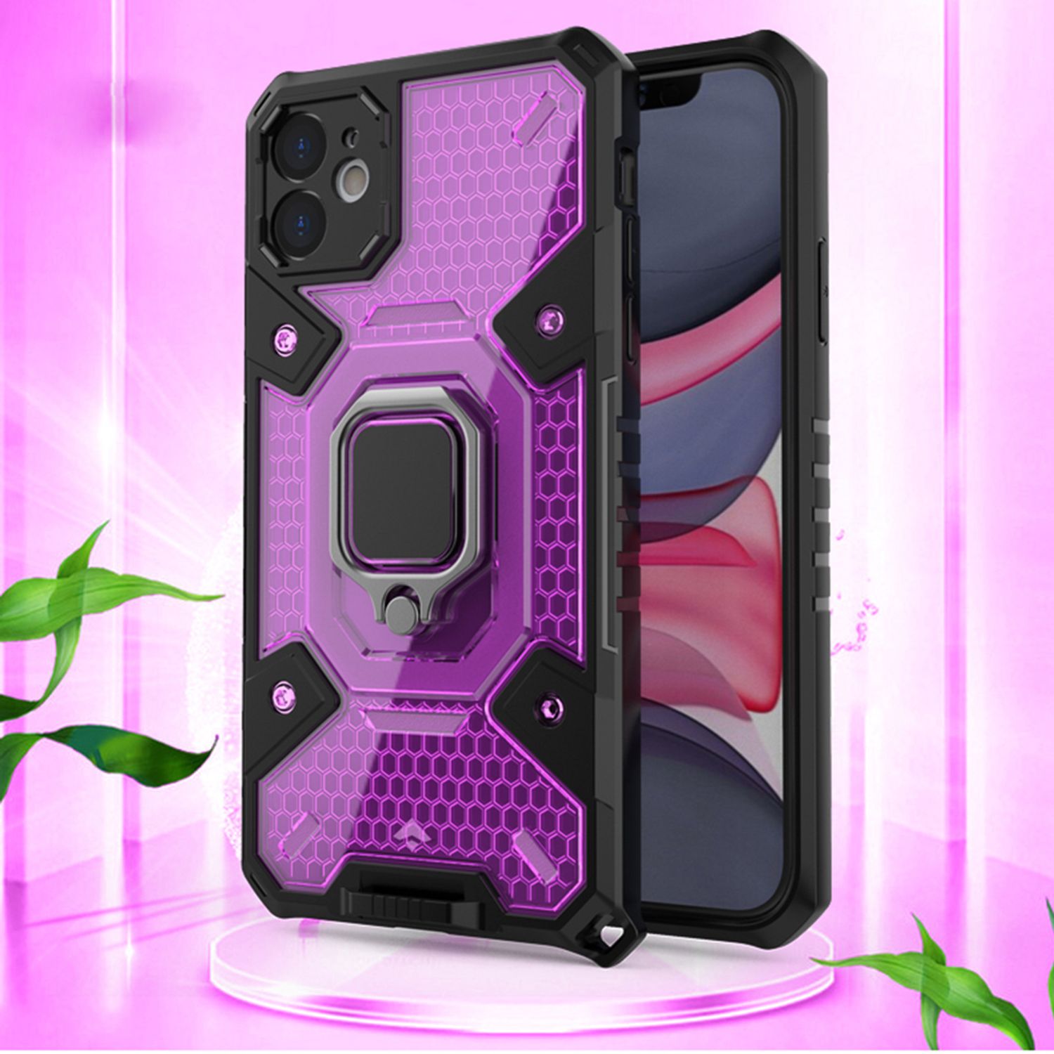 Husa Techsuit - Honeycomb Armor - iPhone 11 - violet fotografia produsului View 2 L