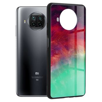 Husa cu spate din sticla techsuit - glaze series - xiaomi mi 10t lite 5g - fiery ocean