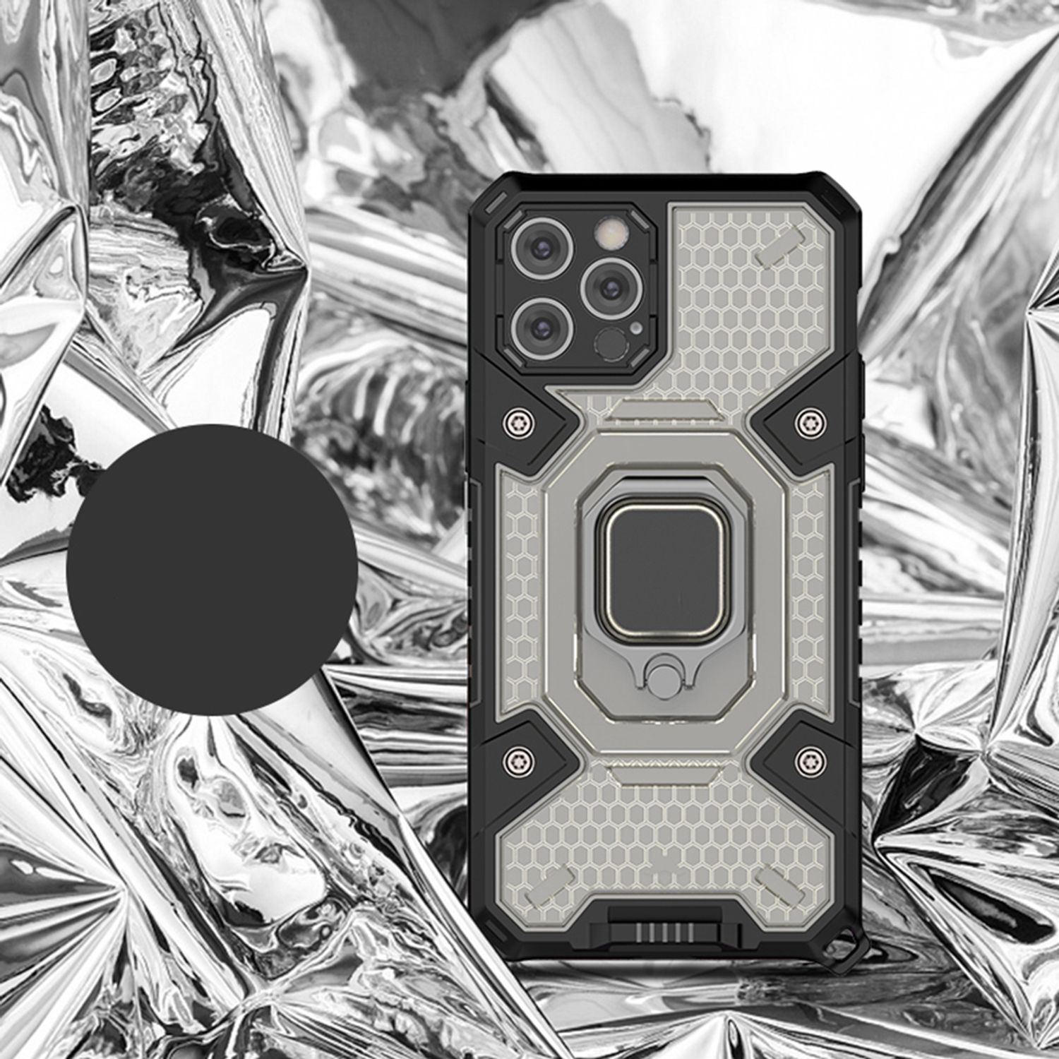 Husa Techsuit - Honeycomb Armor - iPhone 12 Pro Max - negru fotografia produsului View 2 L