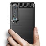 Husa Techsuit - Carbon Silicone - Sony Xperia 1 III - Black fotografia produsului View 2 S