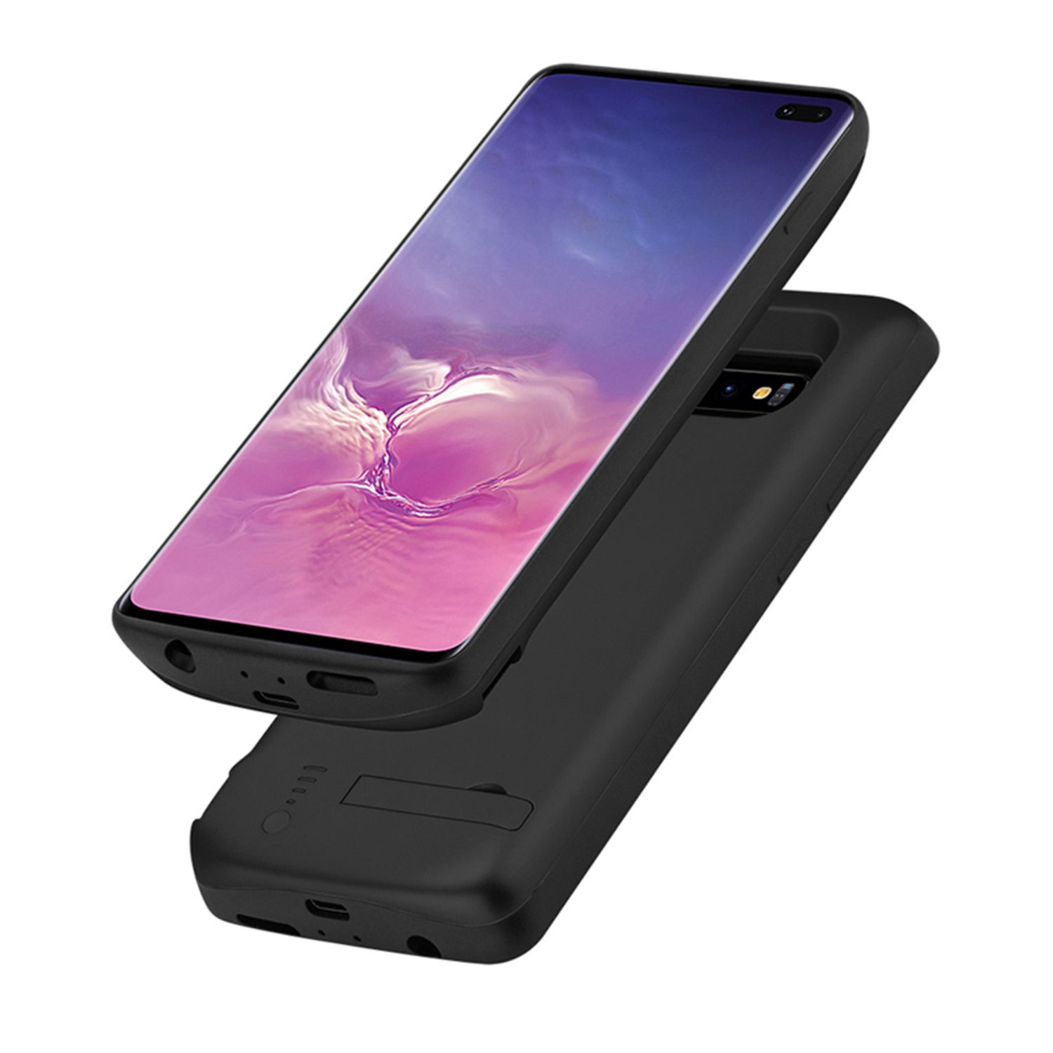 Husa cu acumulator Techsuit - Samsung Galaxy S10 Plus - 6000 mAh - Black fotografia produsului View 2 L