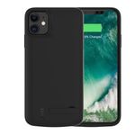 Husa cu acumulator Techsuit - iPhone 11 - 6000 mAh - Black fotografia produsului