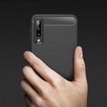 Husa Techsuit - Carbon Silicone - Samsung Galaxy A7 2018 - Black fotografia produsului View 3 S