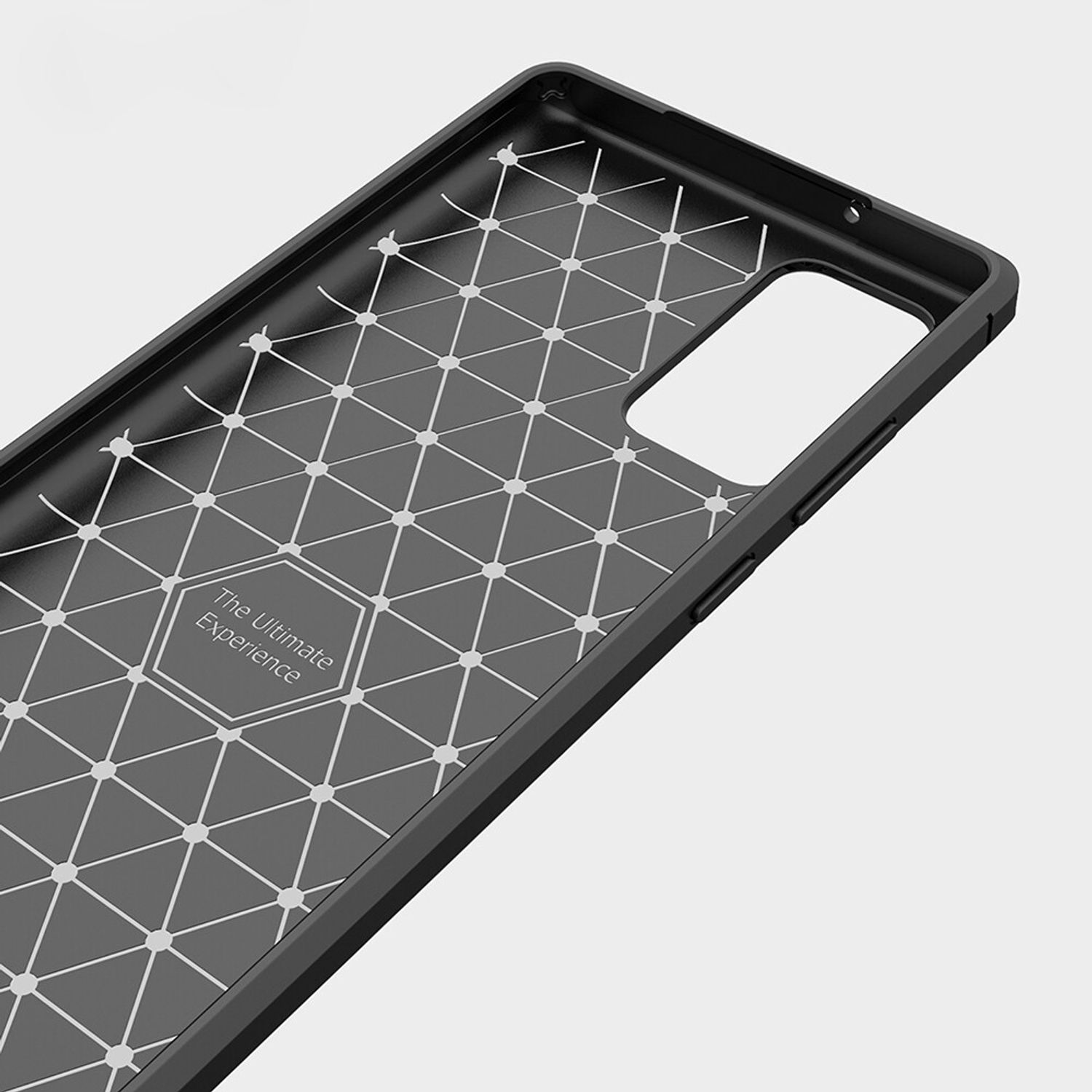 Husa Techsuit - Carbon Silicone - Samsung Galaxy Note 20 - Black fotografia produsului View 3 L